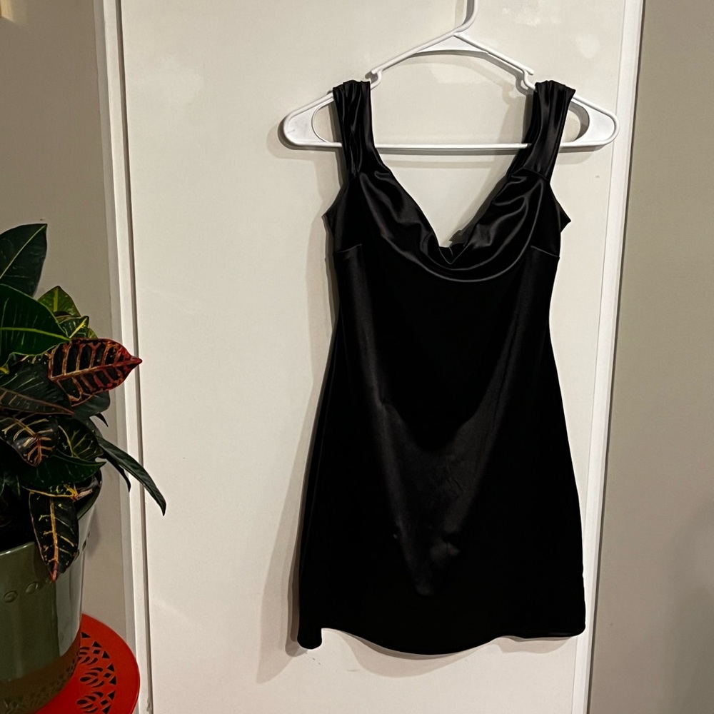 Black mini dress